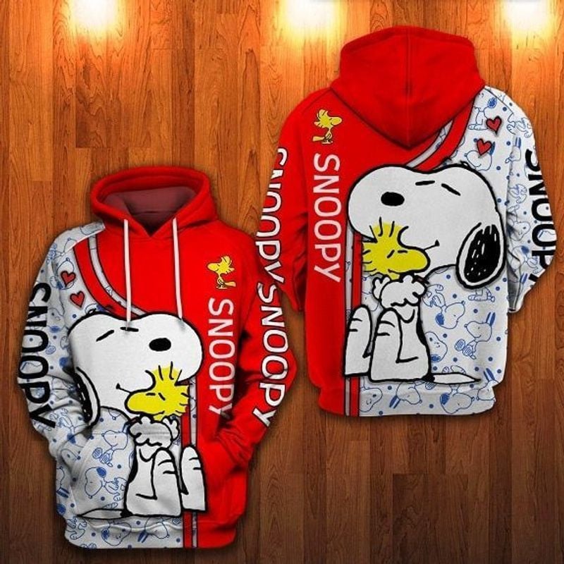 Snoopy Hugging Woodstock 3d Hoodie
