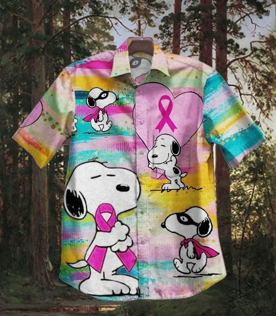 Hawaii Shirt Hot Snoopy Cancer Vintage Hawaiian Shirt-zx11319