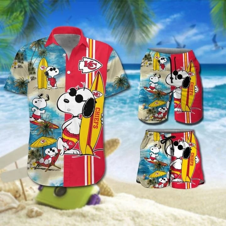 Snoopy And Kansas City Chiefs Hawaiian Shirt