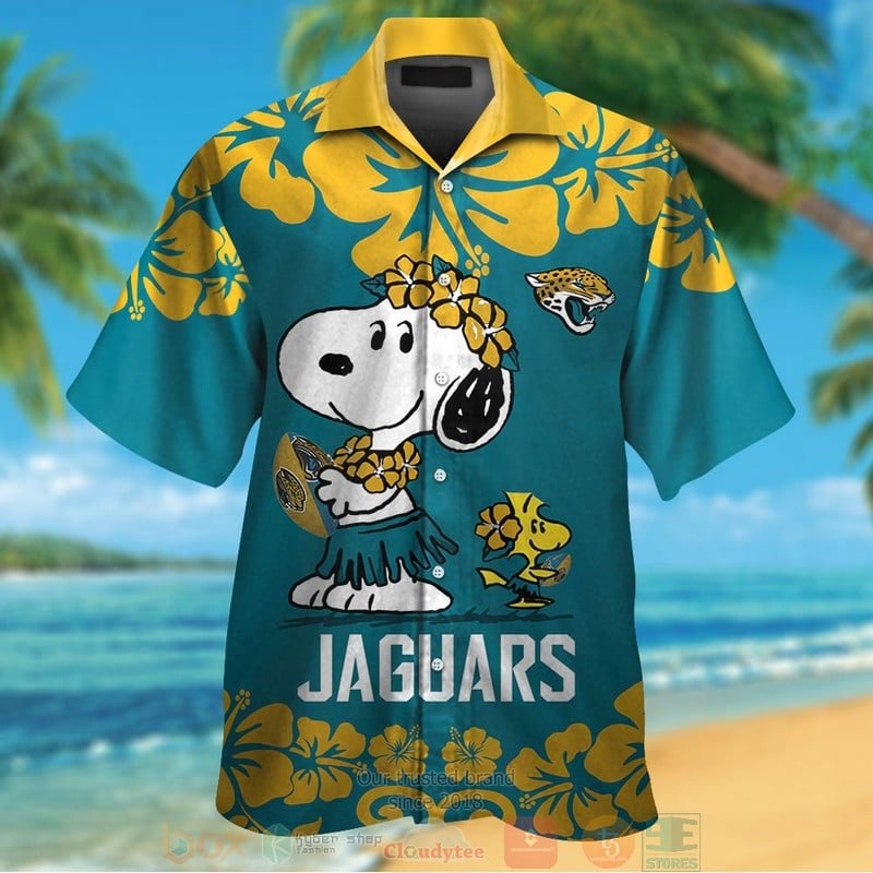 Jacksonville Jaguars Snoopy Woodstock Hawaiian Shirt