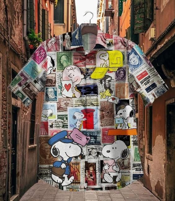 Hawaii Shirt Hot Snoopy And Stamp Collection Vintage Hawaiian Shirt-zx11282