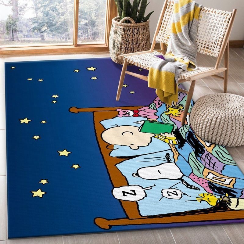 Snoopy Dog Area Rug Living Room And Bed Room Rug Gift Us Decor