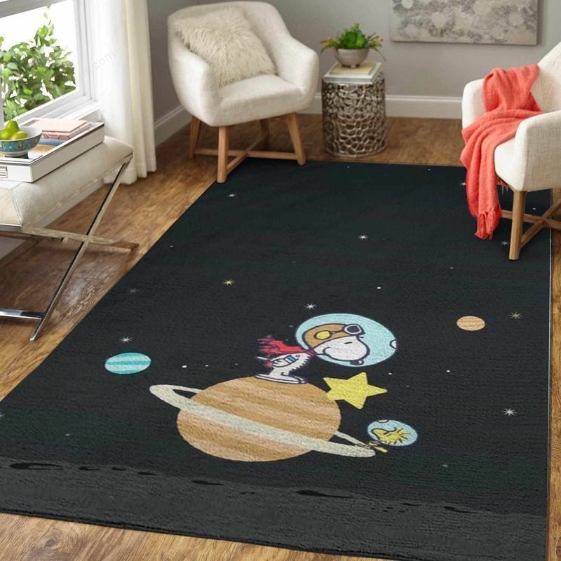 Snoopy Area Rug Living Room Rug Home Decor Floor 984
