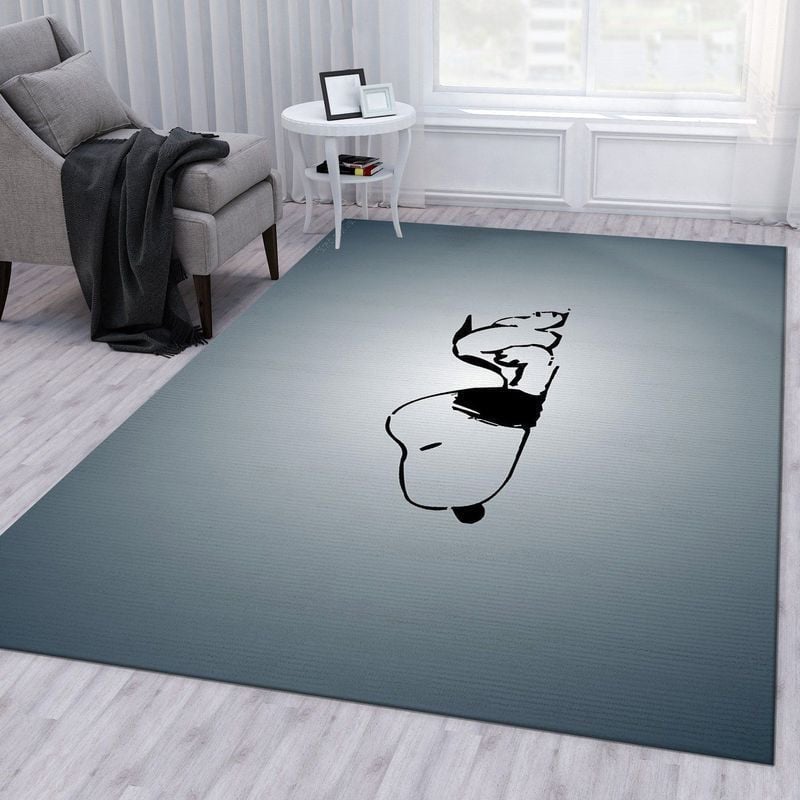 Snoopy Dog Area Rug Living Room And Bed Room Rug Gift Us Decor