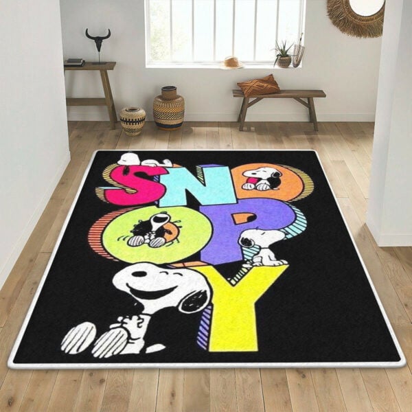 Snoopy Peanuts Rug, Gift For Fan Rug Home Decor Floor Decor