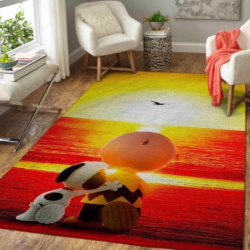 Snoopy Area Rug Living Room Rug Home Decor Floor 1004
