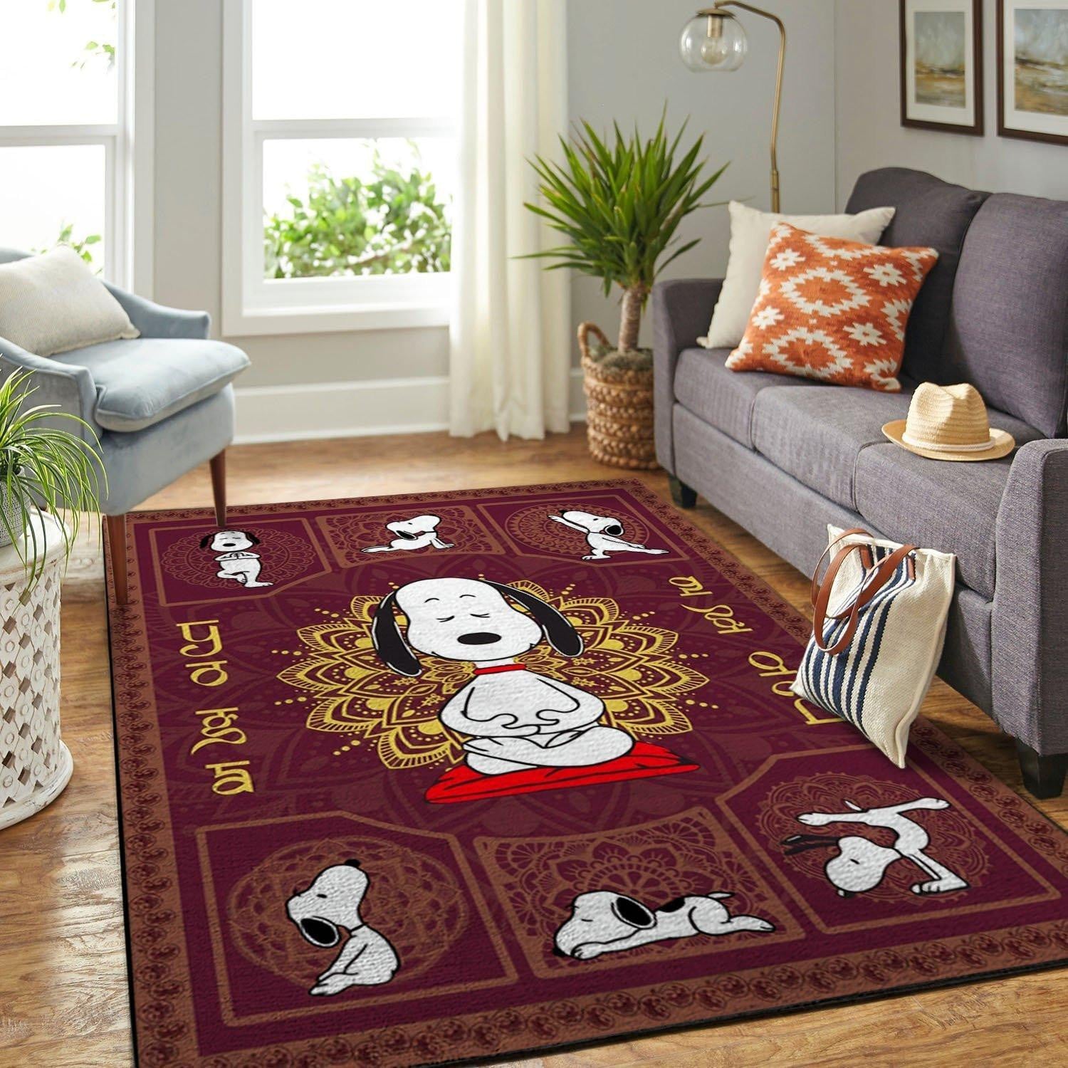 Snoopy Peanuts Rug 26, Gift For Fan Rug Home Decor Floor Decor
