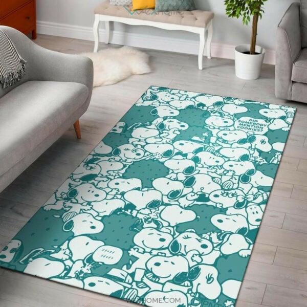 Snoopy Peanuts Rug 3, Gift For Fan Rug Home Decor Floor Decor 77
