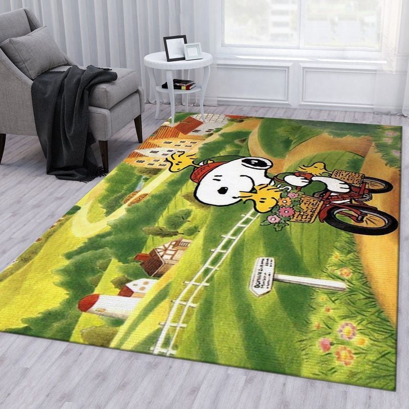 Snoopy Dog Area Rug Living Room And Bed Room Rug Gift Us Decor 1005