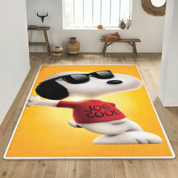 Peanuts Snoopy Area Rug Living Room, Snoopy Peanuts Joe Cool Rug Home Decor Floor Decor 1709
