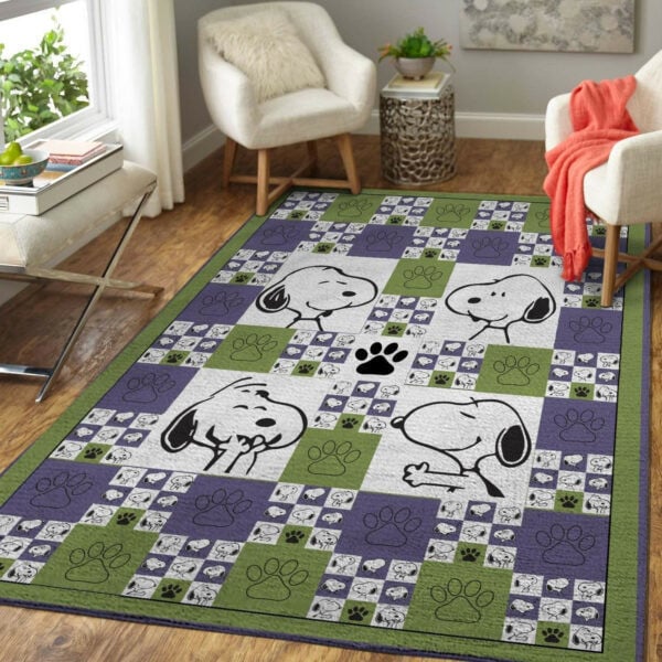 Snoopy Peanuts Rug 31, Gift For Fan Rug Home Decor Floor Decor 689