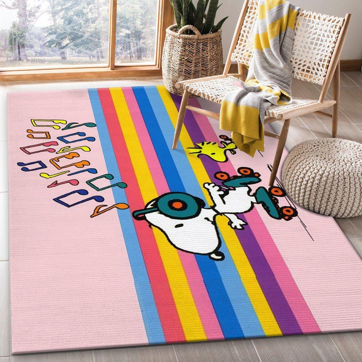 Snoopy Peanuts Rug 38, Gift For Fan Rug Home Decor Floor Decor