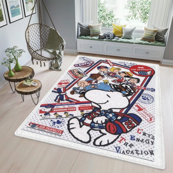 Captain Snoopy Air Peanuts Cartoon Christmas Gifts Lover,snoopy Area Rug Living Room Rug Home Decor Floor Decor 595