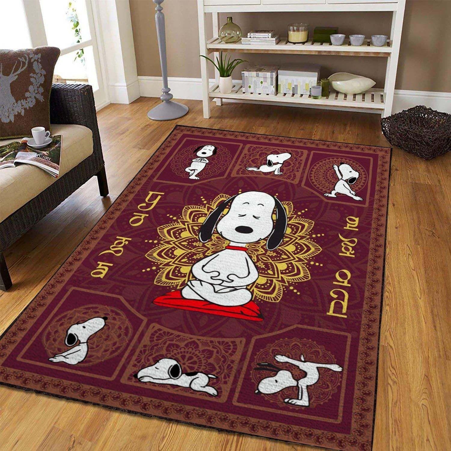 Snoopy Dog 35 Area Rug Living Room And Bed Room Rug Gift Us Decor