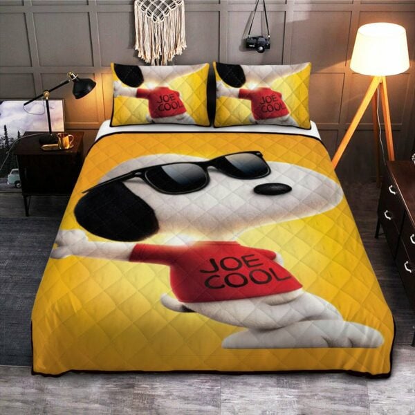Snoopy Funny Peanuts Sunshine Duvet Quilt Bedding Set 1210