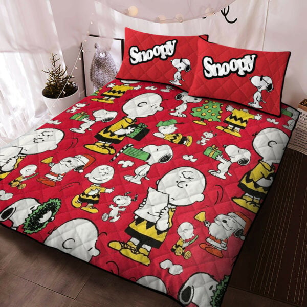 Snoopy The Peanuts Cartoon, Snoopy And Charlie Brown Friends Run Together Ver3 Fan Gift,snoopy The Peanuts Duvet Quilt Bedding Set 465