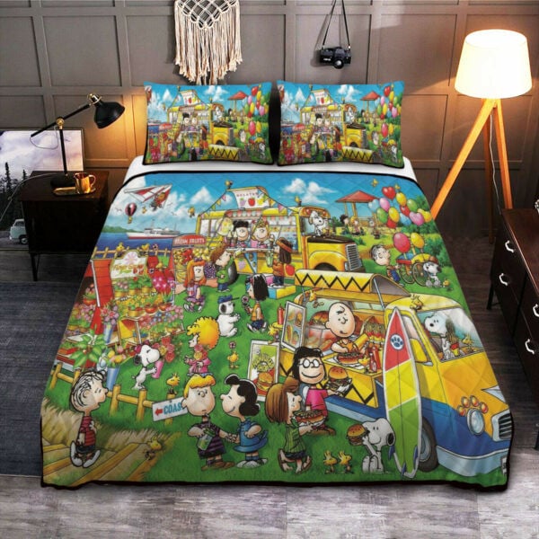 Party Snoopy Charlie Brown The Peanuts Cartoon Fan Gift,party Snoopy Charlie Brown The Peanuts Cartoon Duvet Quilt Bedding Set 1037
