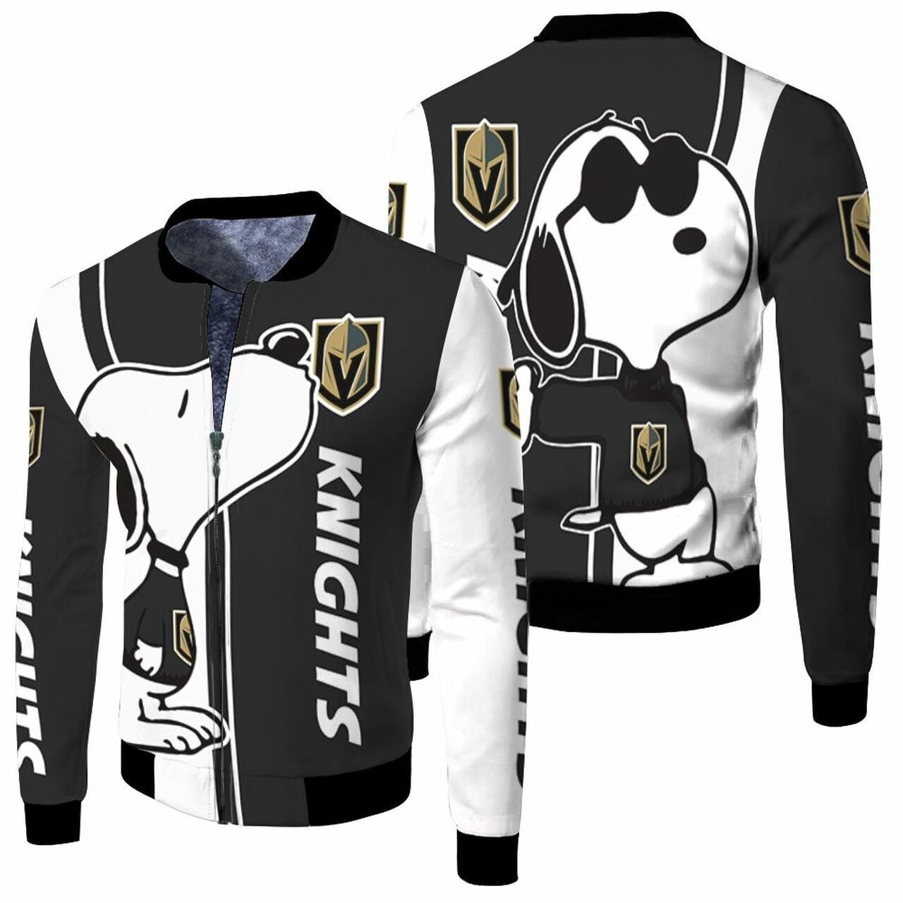 NHL Vegas Golden Knights Snoopy Lover Bomber Jacket