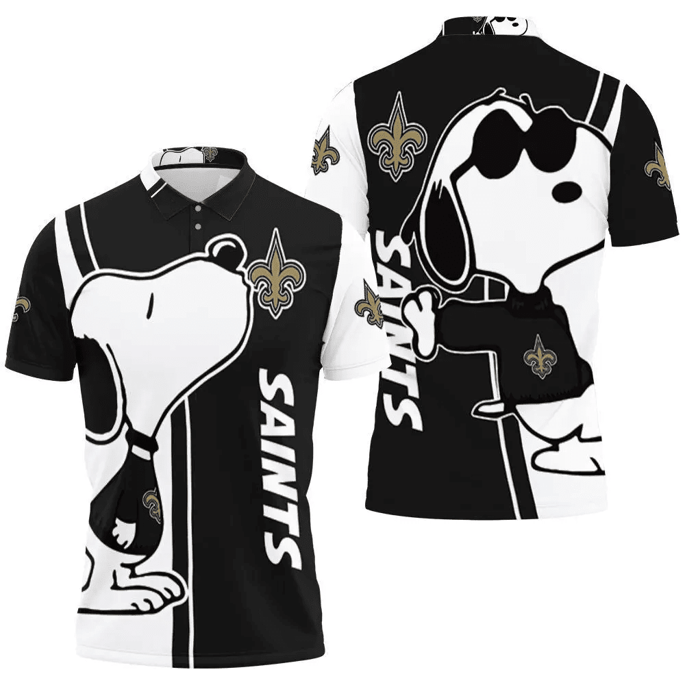 Mens & Womens New Orleans Saints Snoopy Lover 3D Printed Polo Shirt