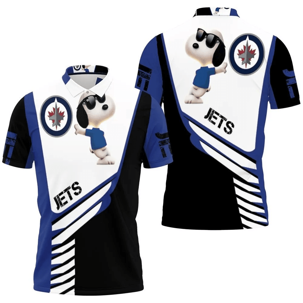 Mens & Womens Winnipeg Jets Snoopy For Fans 3d Polo Shirt All Over Print Shirt 3d T-shirt