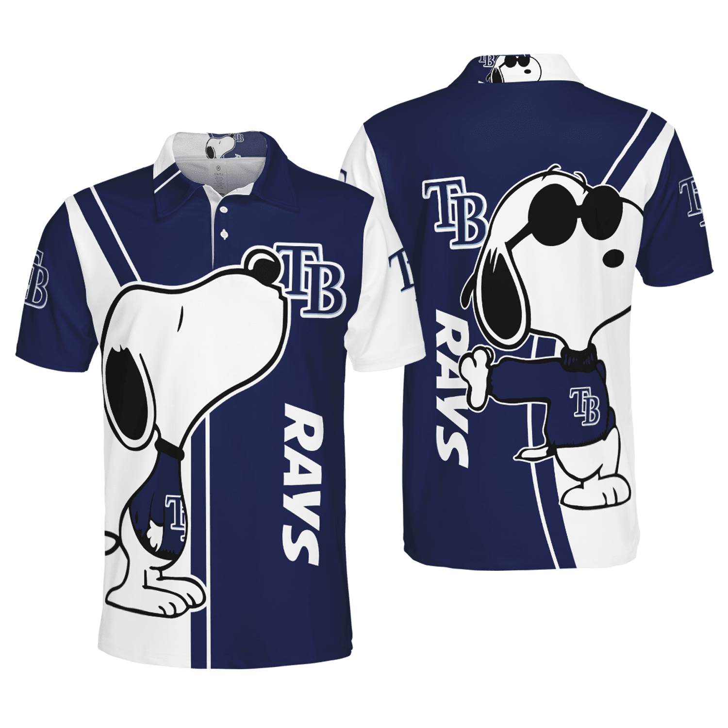 Mens & Womens Tampa Bay Rays Snoopy Lover 3d Printed Polo Shirt All Over Print Shirt 3d T-shirt
