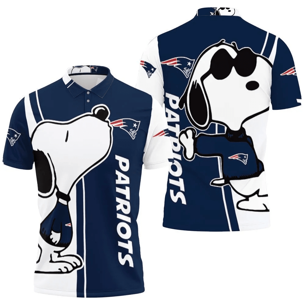Mens & Womens New England Patriots Snoopy Lover 3D Printed Polo Shirt