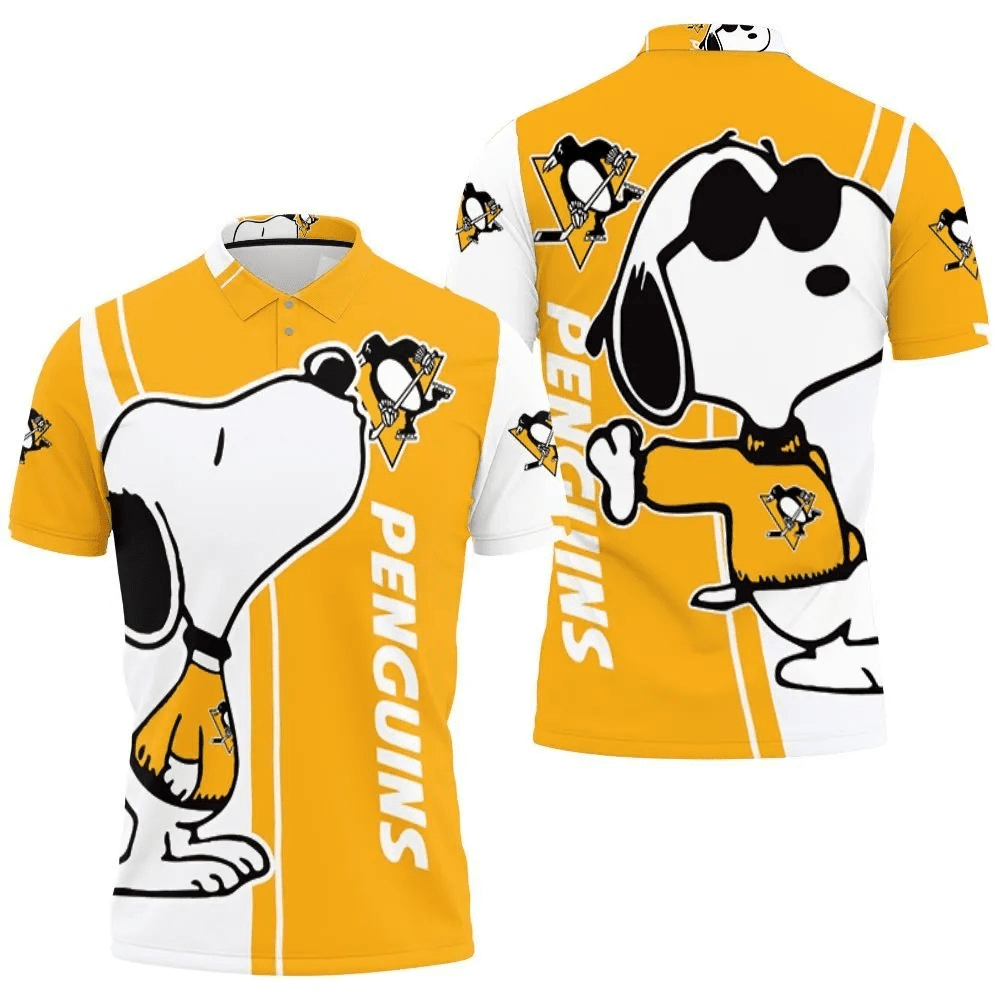 Mens & Womens Pittsburgh Penguins Snoopy Lover 3d Printed Polo Shirt All Over Print Shirt 3d T-shirt