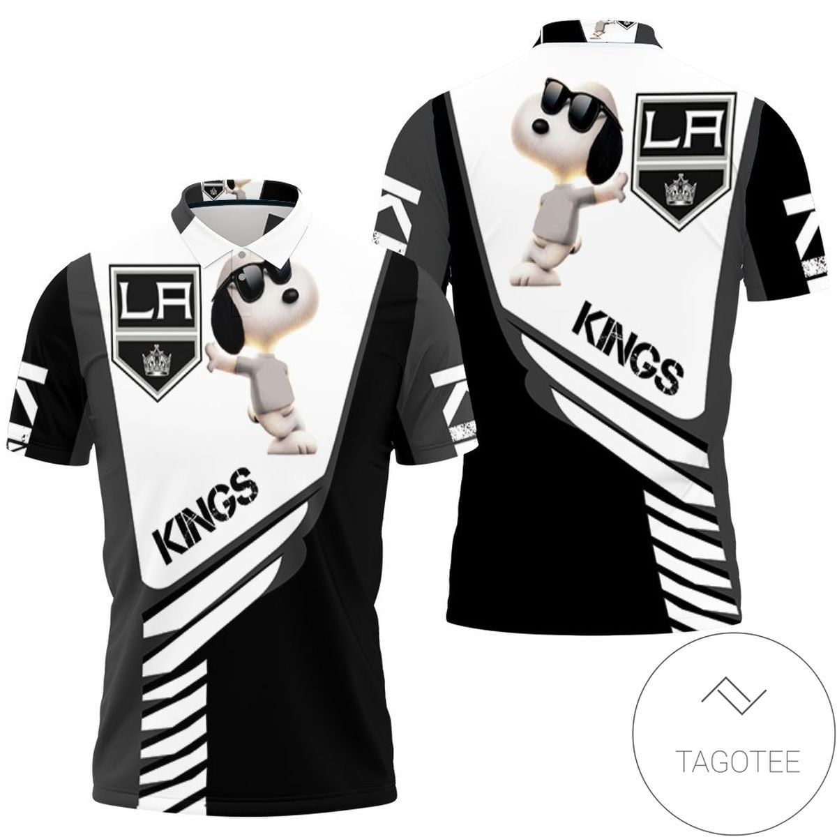Mens & Womens Los Angeles Kings Snoopy For Fans 3d All Over Print Polo Shirt