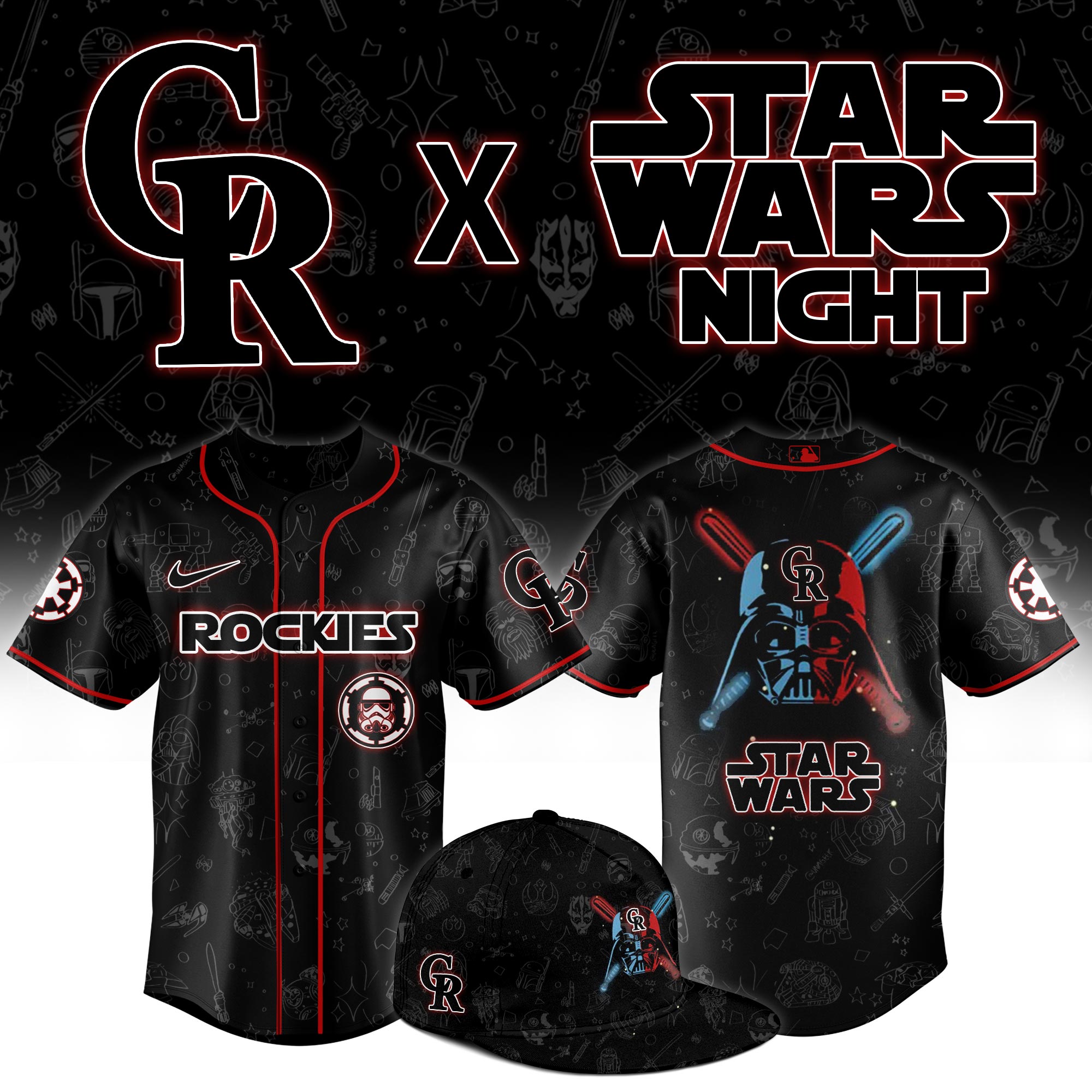 Colorado Rockies 2025 Star Wars Night Limited Jersey 