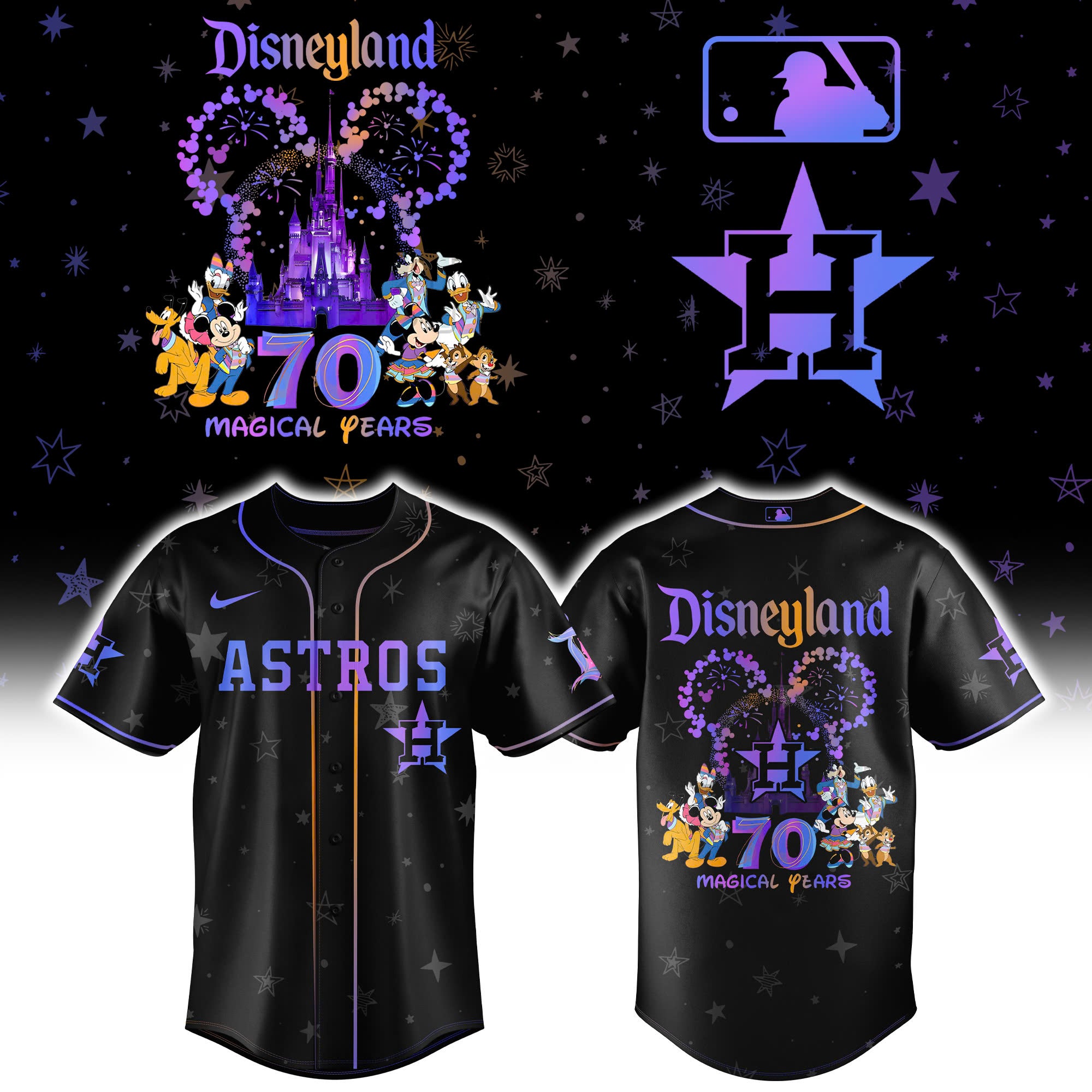 Disneyland 70th Houston Astros Baseball Jersey 