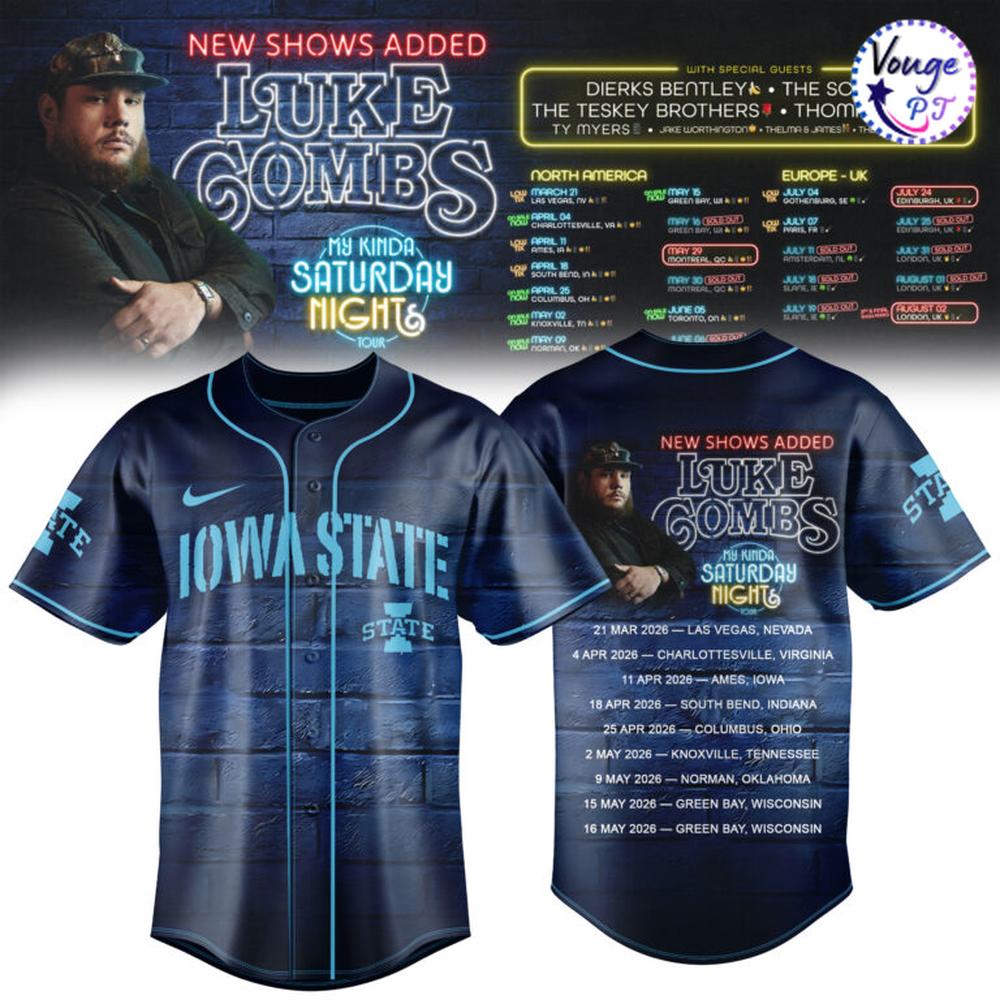Iowa State Cyclones x My Kinda Saturday Night Tour 2026 Jersey 