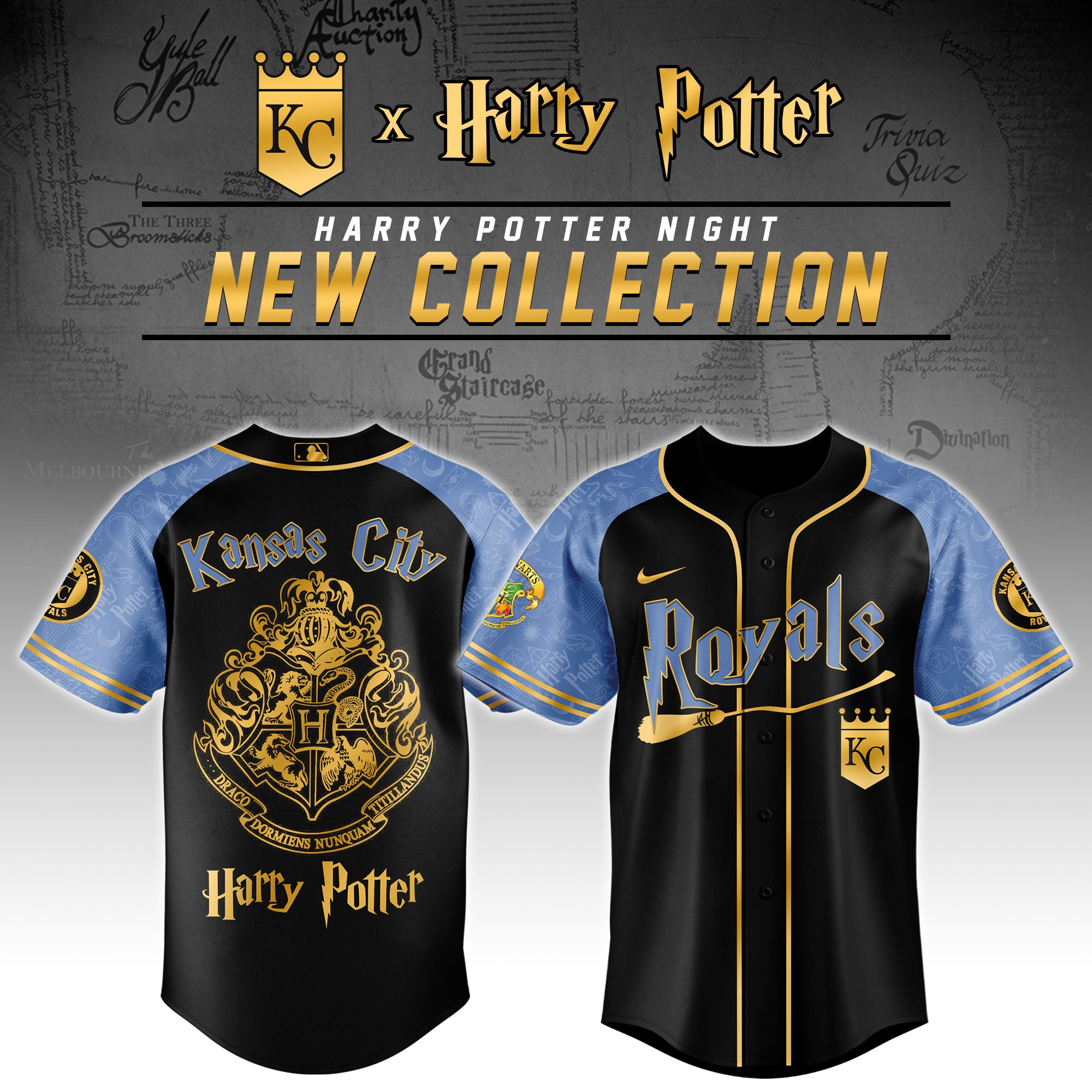 Kansas City Royals x Harry Potter Night Baseball Jersey 