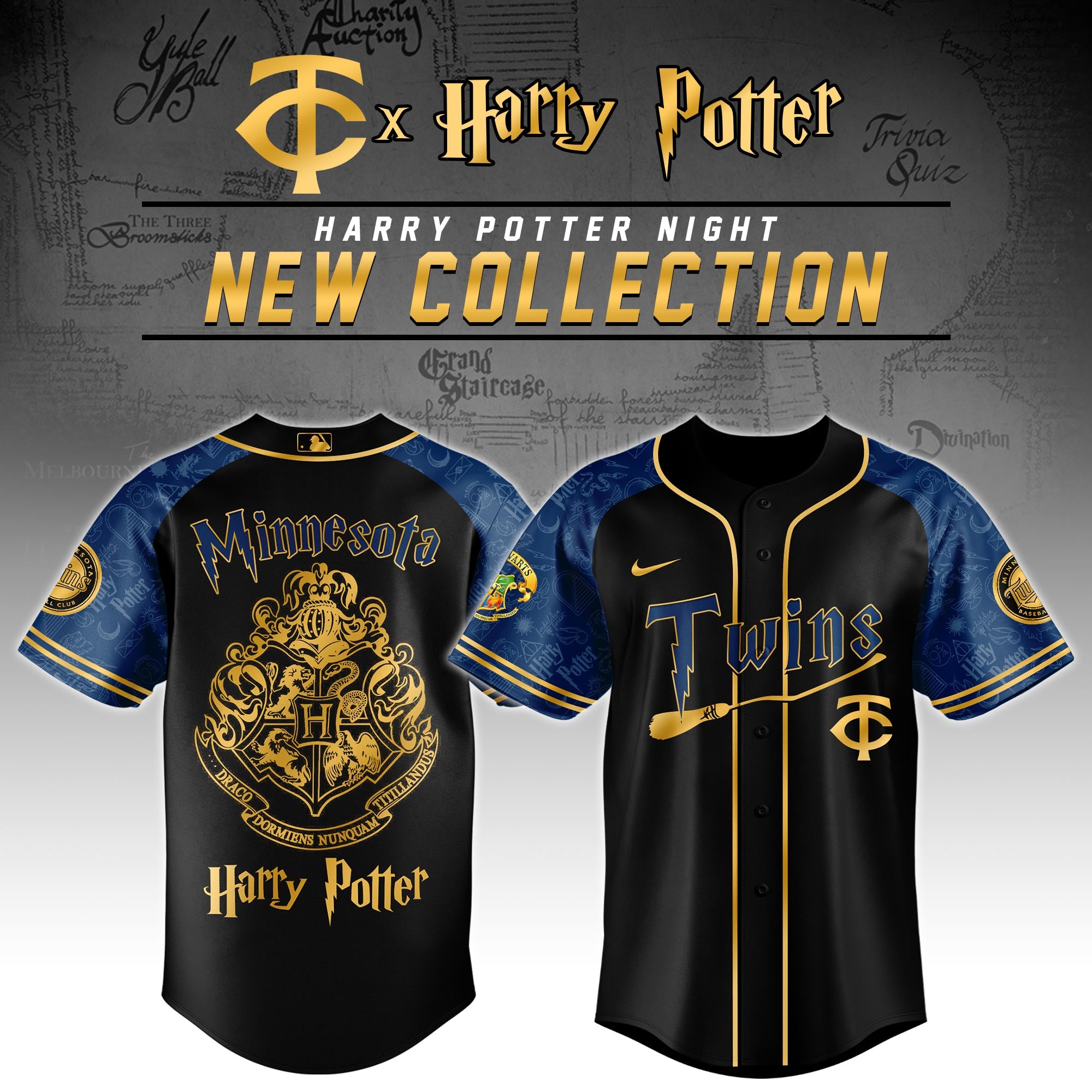 Minnesota Twins x Harry Potter Night Baseball Jersey 
