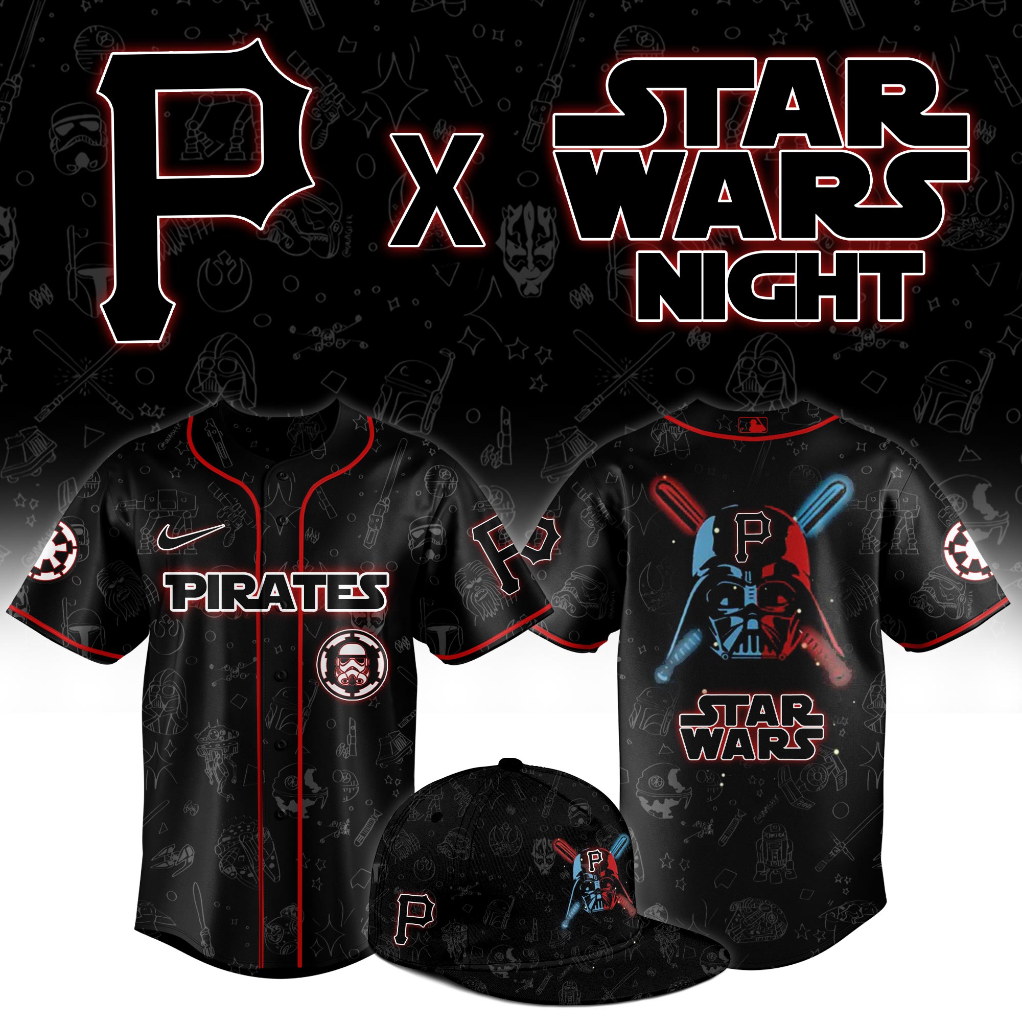 Pittsburgh Pirates 2025 Star Wars Night Jersey 
