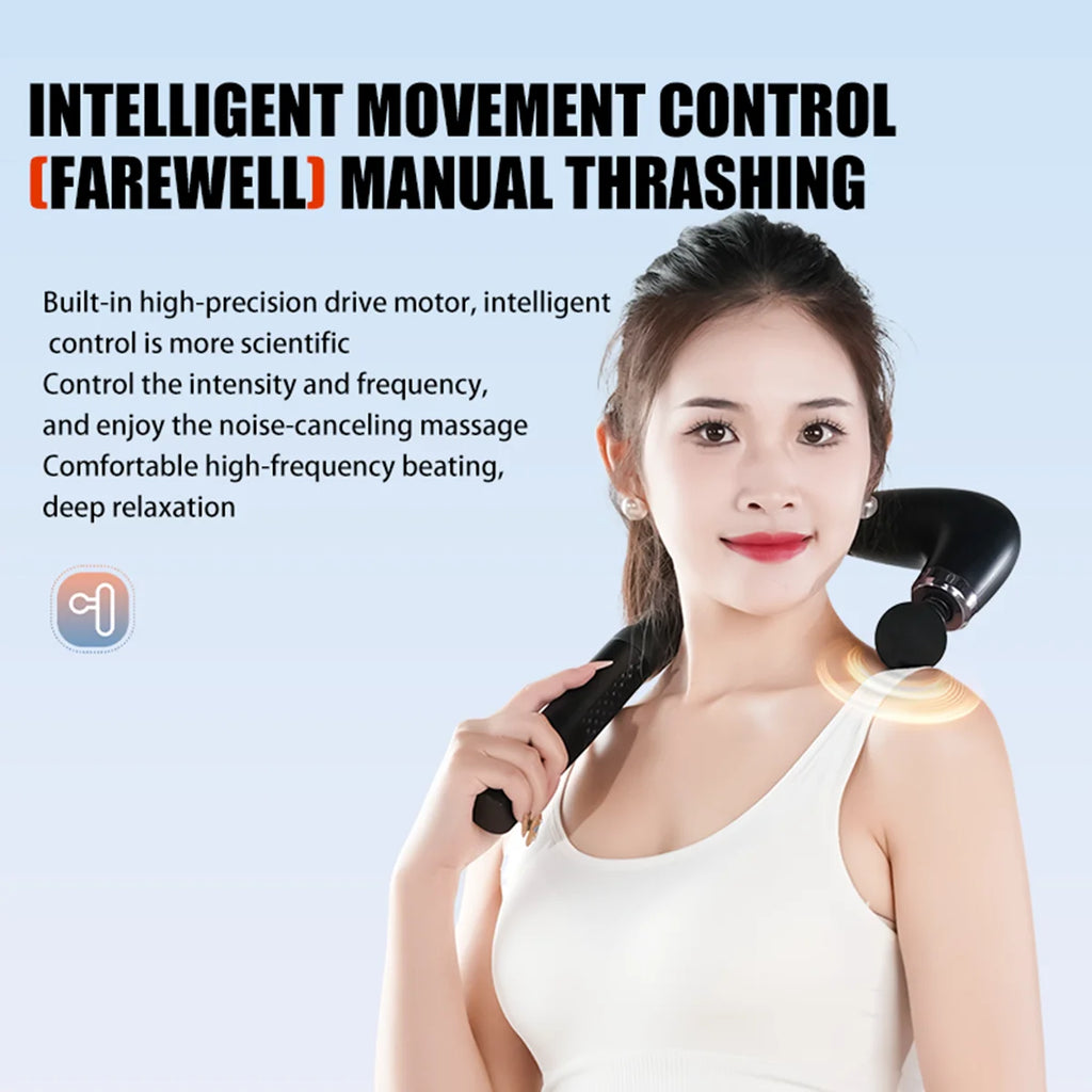 Electric Fascia Gun Massager Body Relaxation Trigger Point Massage Machine for Fitness Hammer Home Handheld Hammer