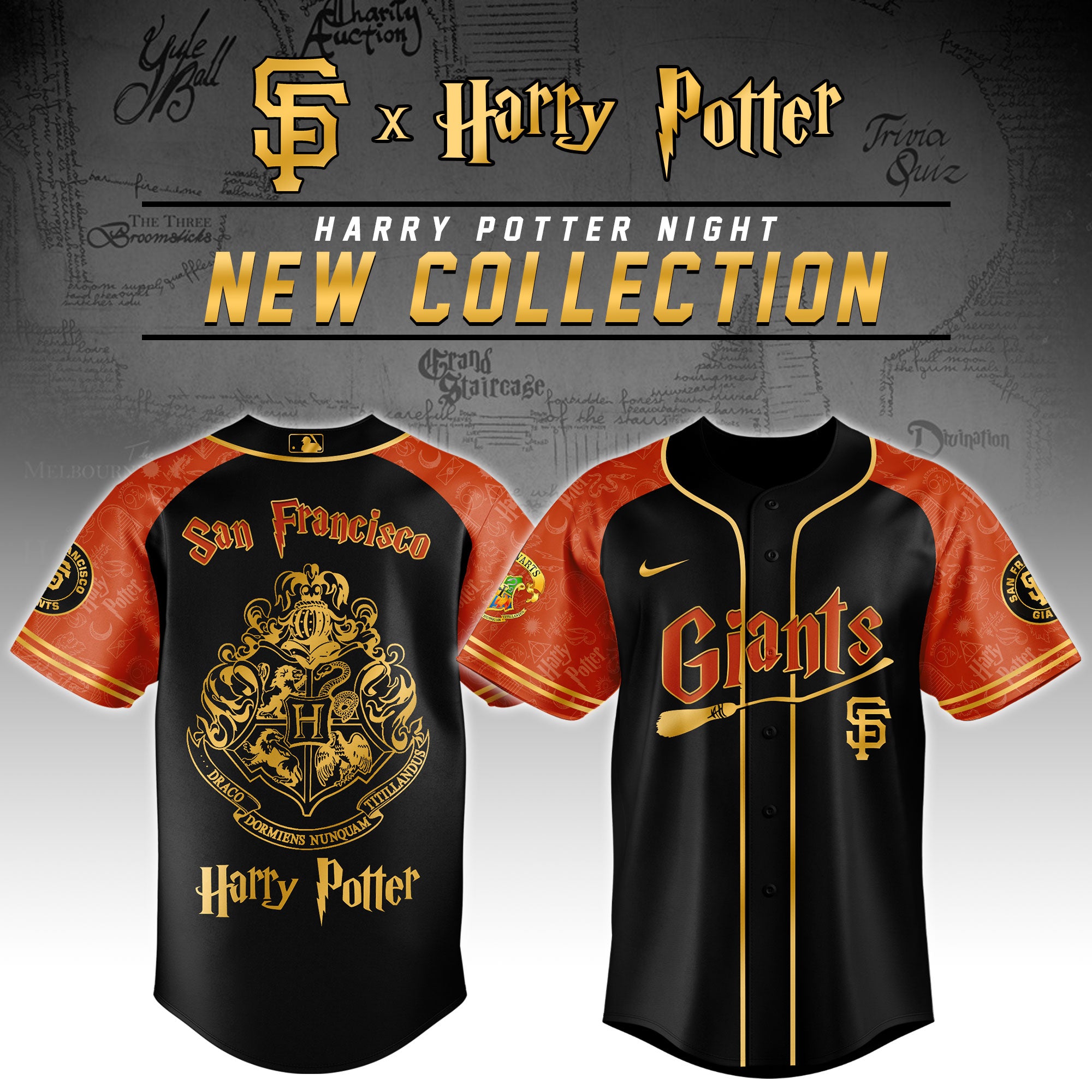 San Francisco Giants x Harry Potter Night Baseball Jersey 